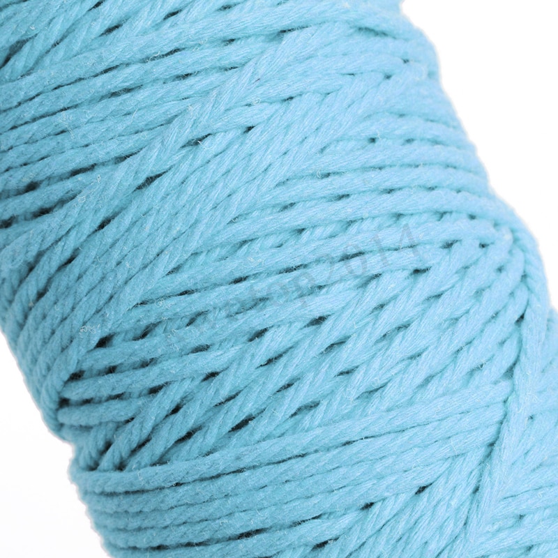 1 rol 3mm 100m natuurlijk kleurrijk katoenen gevlochten koord macramé touw diy handgemaakt handgemaakt kleurrijk ambachtelijk touw touw