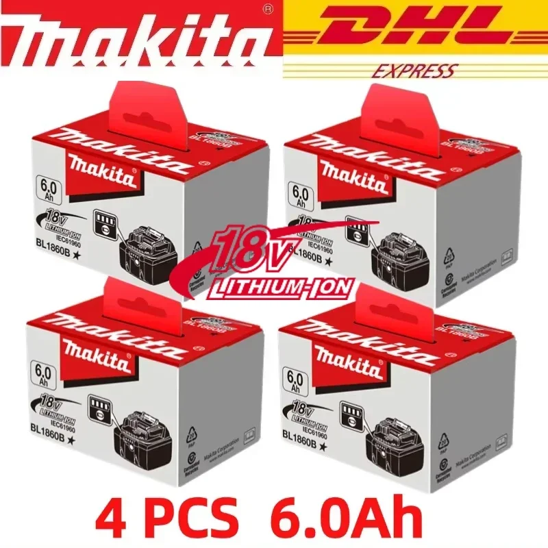 100%  ægte makita 6ah til makita 18v batteri  bl1860b bl1840 bl1830b bl1850b bl1850 bl1860 bl1815 erstatnings lithium batteri