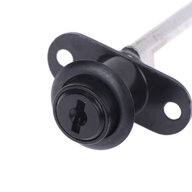 Drawer Push Lock Sliding Door Showcase Cupboard Cabinet Locks Window Security Chain Furniture Hardware With 2 Keys