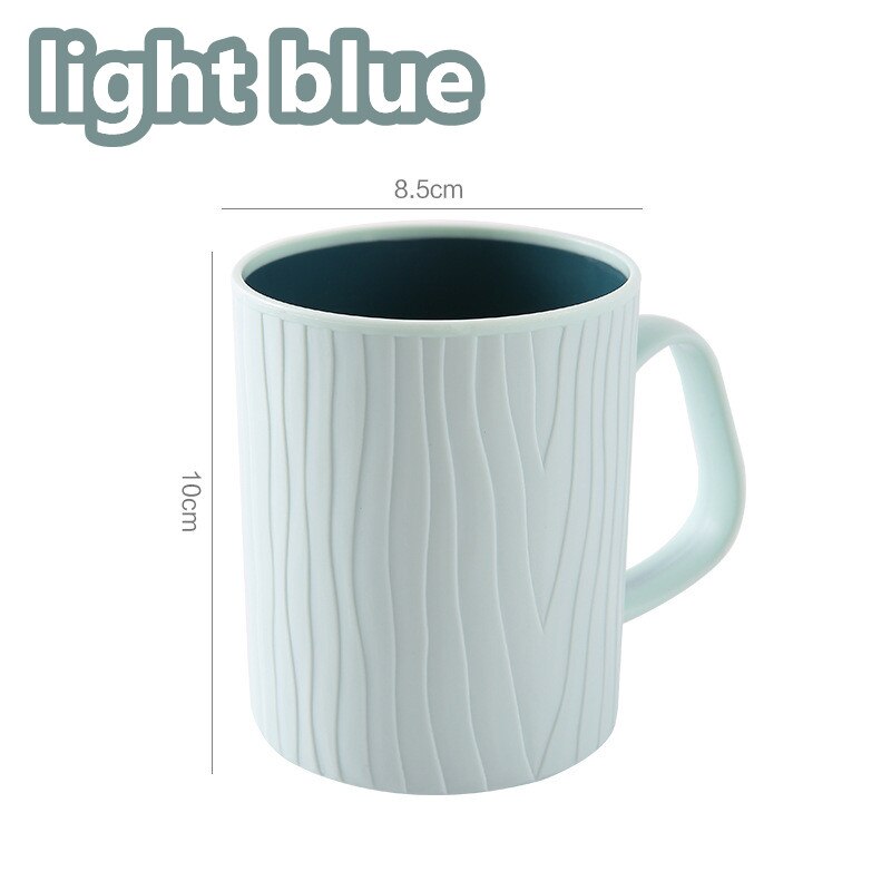 Tandenborstel Beker Mondwater Cup Water Mok Borstelen Cup Home Reizen Effen Kleur Drinkware Gereedschap Badkamer Accessoires: light blue