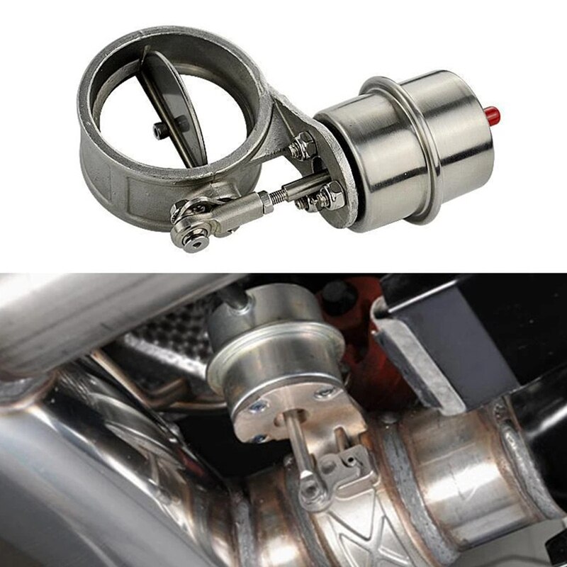 Car Exhaust Control Valve Boost Vacuum Activated Exhaust Cutout Open Style Pressure 1 BAR