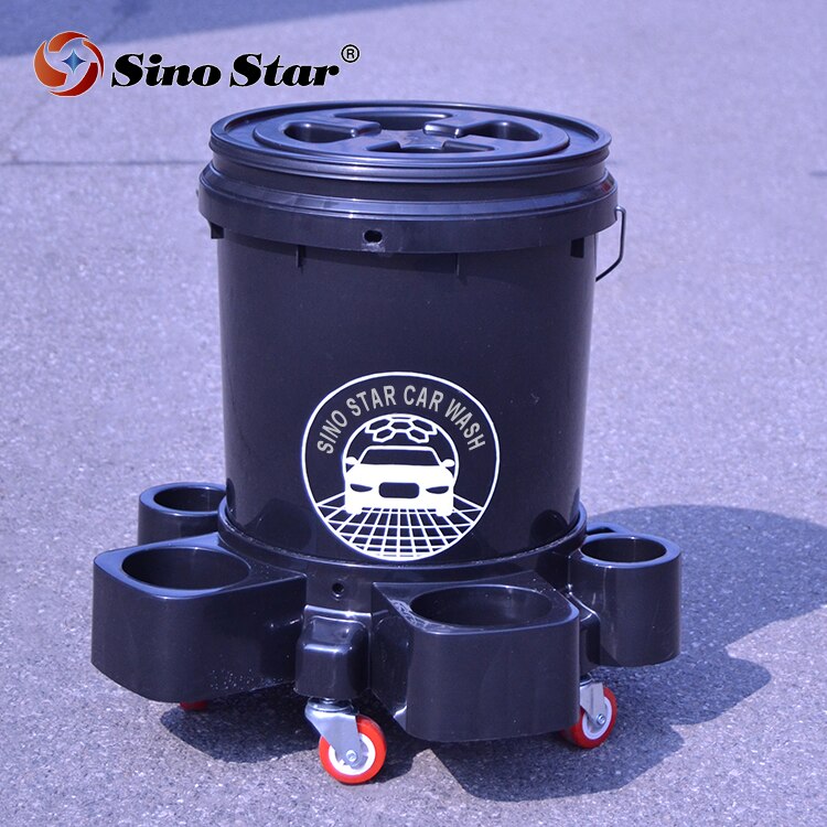 BJJN2 Plastic Multifunctional Car Wash Bucket With Grit Guard,Adjustable Tray For Auto Beauty