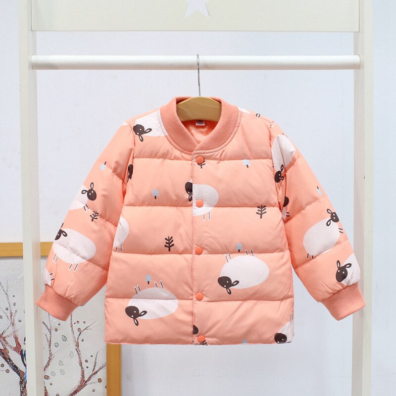 freundlicher 90% Unten Winter Baby Mädchen Mäntel Verdicken Warme Kleinkind freundlicher Oberbekleidung 2 Farbe: Orange / 12m