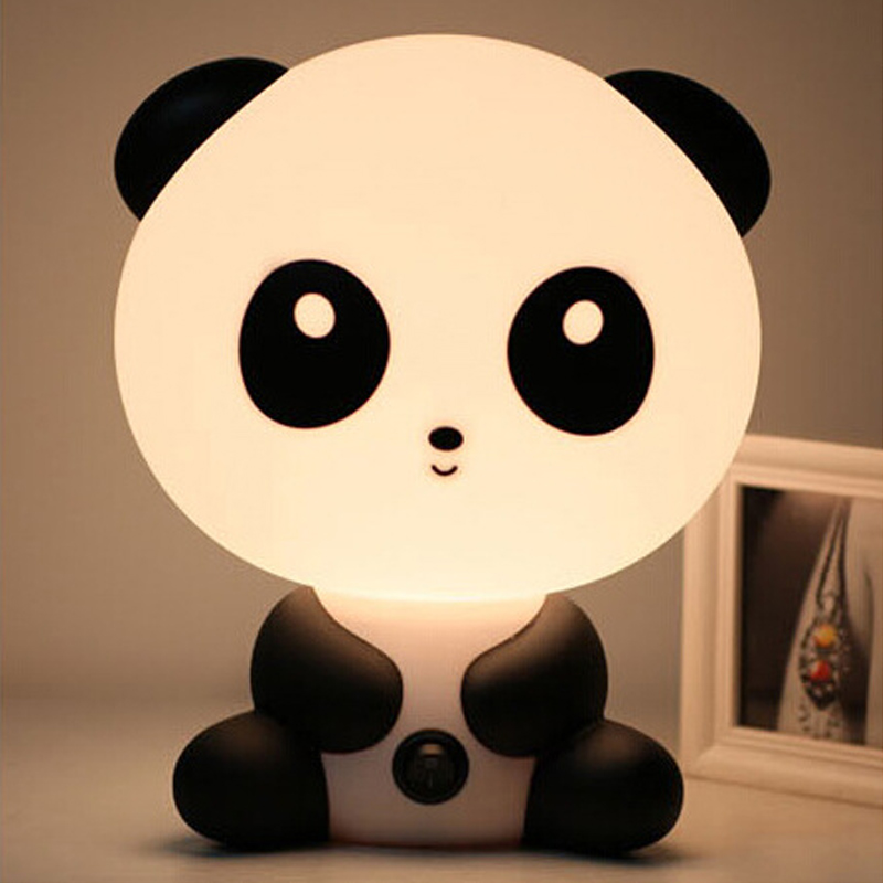 Panda/Hond/Beer Cartoon Nachtlampje Kids Bed Lamp Nacht Slapen Lamp Voor Kinderkamer Licht EU/ US Plug