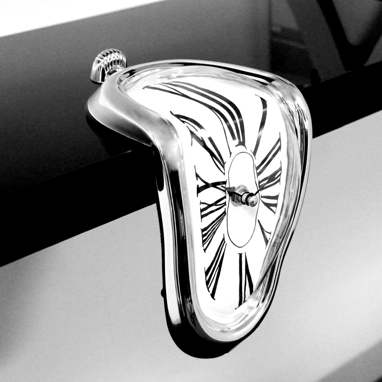 Nordic Surrealist Melting clock Art Wall Clock 3D DIY Hanging Wall Clocks Silent Slock Home Decor Wall Watches