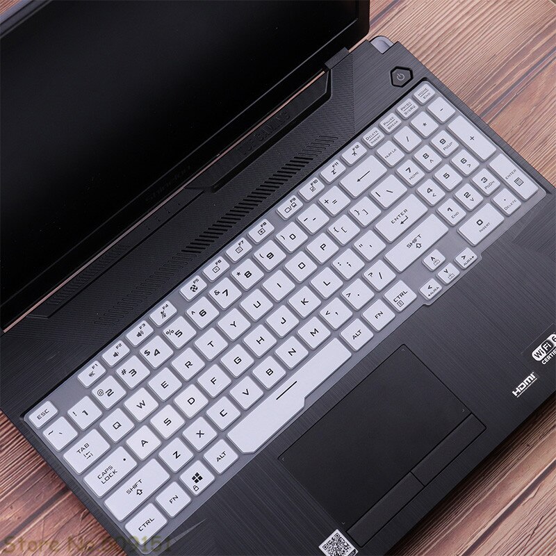 Silicone Keyboard Cover Skin For Asus TUF A17 FA706 Fa706ii FA706iu ASUS TUF Gaming A15 FA506 FA506iu FA506iv Fa506ii Laptop: White