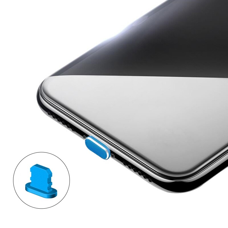 Metal Phone Dust Plug USB Anti Dust Plug for iPhone 11/11 Pro Max/SE/XR Protects Devices from Dirt Grime Fits Perfectly