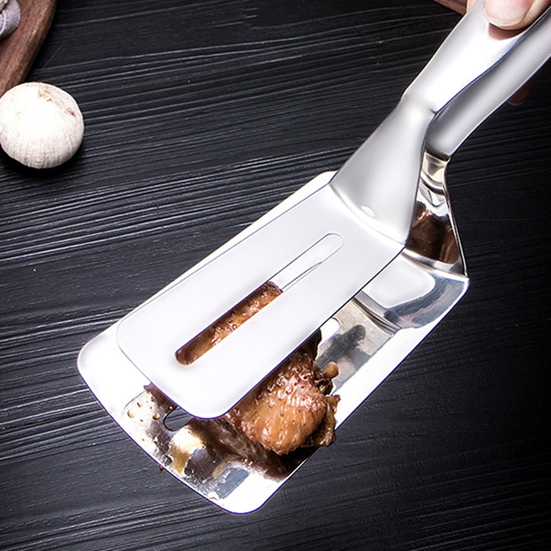 Kitchen BBQ Bread Utensil Set Barbecue Tong Fried Steak Shovel Fried Fish Shovel Clamp Kitchen Bread Meat Clamp Stainless Steel