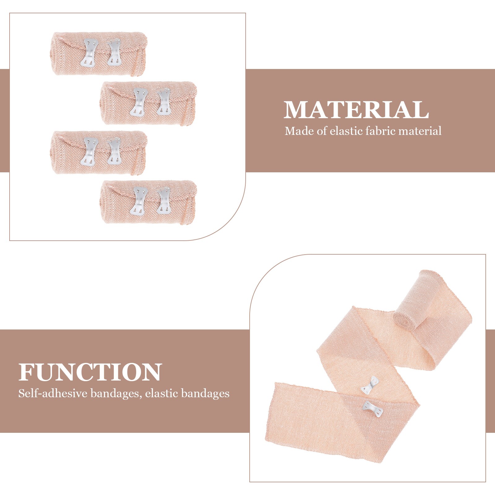 4 Rolls of Physical Training Bandages Arthralgia Bandages Wrap Body Protective Band