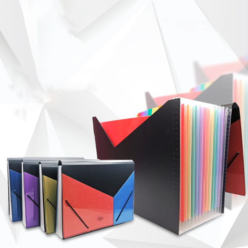 A4 Expanding Multi-layer File Folder Document Organizer 13 Pockets Accordion Bag for Documents