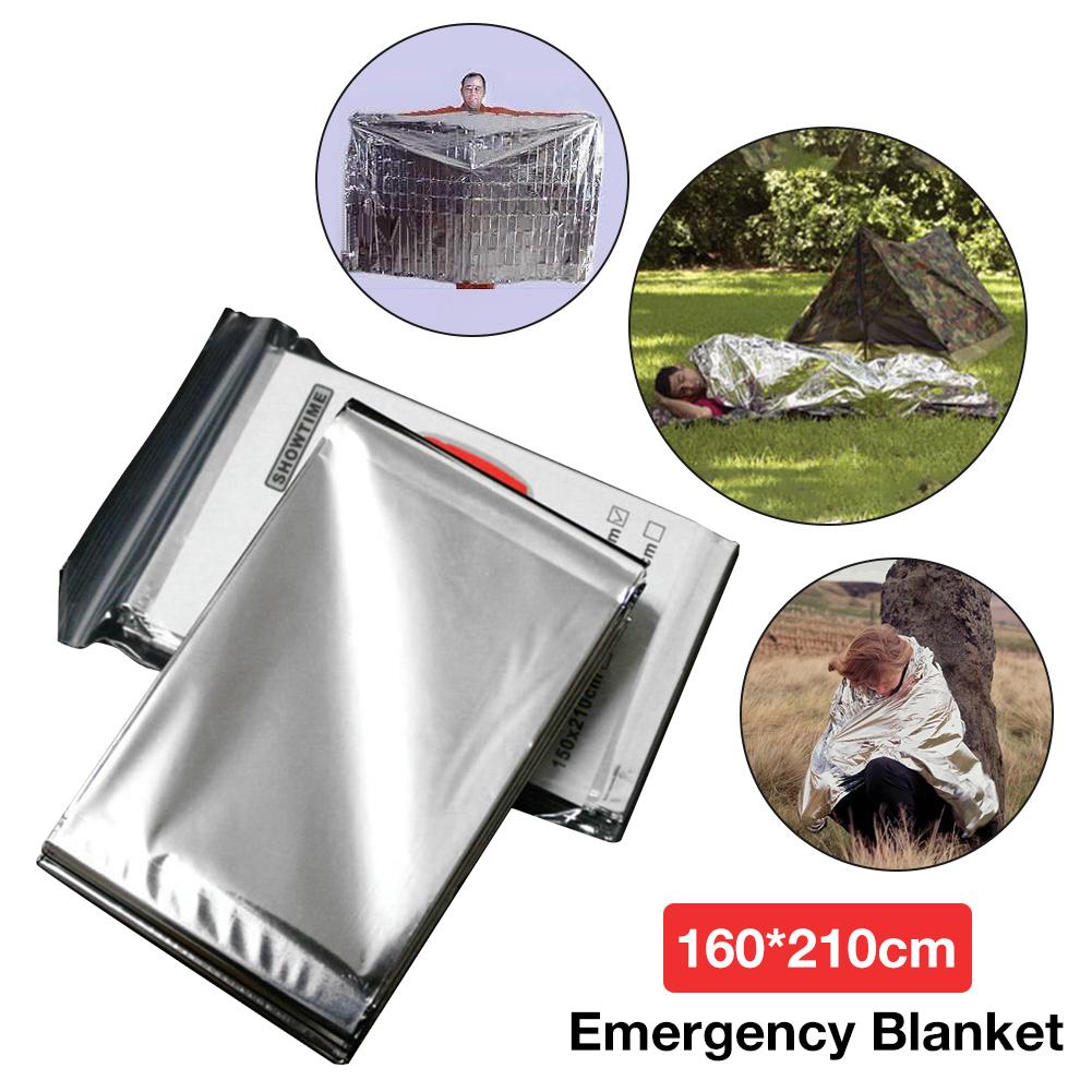 Emergency Blanket Tear Resistant Windproof Sun Protection Thermal Insulation Blanket Blanket Outdoors Hiking Survival First Aid