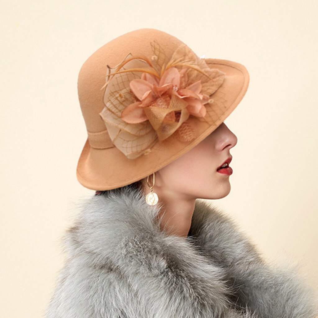 Women Beret French Style Painter Hat Cap Vintage Warm Party Top Hat winter ladylike style Casual English Flower Topper