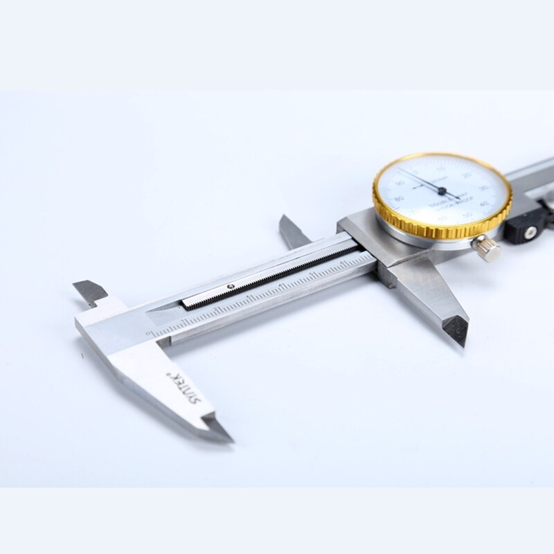 thumbnail image 2 of 6-Inch Stainless Steel 4-Way Dial Caliper With Green Face, 0.001" Graduation (Shock Proof) 2 of 6