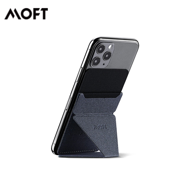 MOFT Reusable Adhesive 4-in-1 Phone Stand, Card Holder, Adjustable Viewing Angles, Magnetic, Thin with Grip to be Held