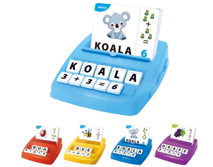 Children's intelligence science education letter collocation spelling preschool learning toys English word memory card game