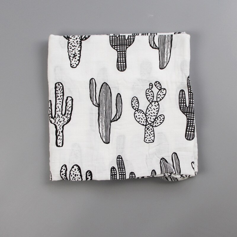 Mousseline Katoen Gaas Badhanddoek 2 Lagen Baby Handdoek Baby Inbakeren Handdoek Ins Explosies Winkelwagen Zetel Deken: color 20