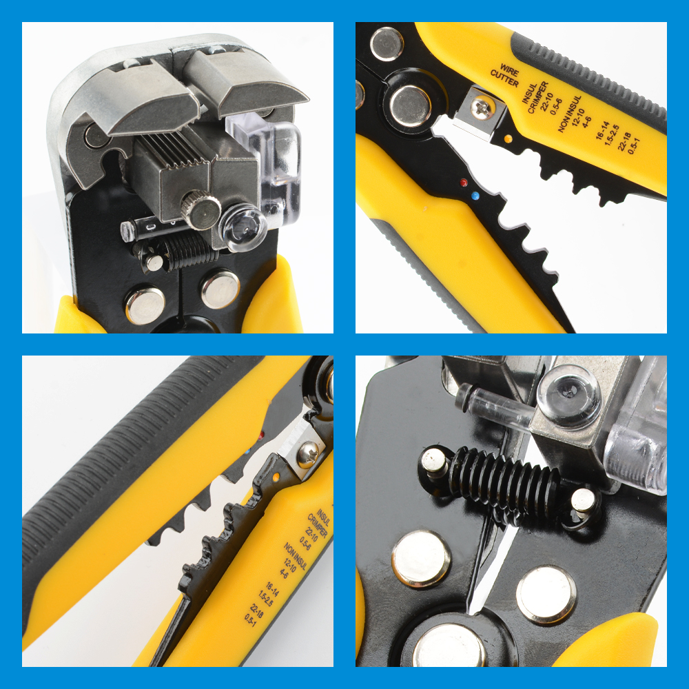 Draadstrippen Multifunctionele tang voor kabelkneden CrimpTerminal Hoge precisie automatisch handgereedschap Crimper Kabelsnijder