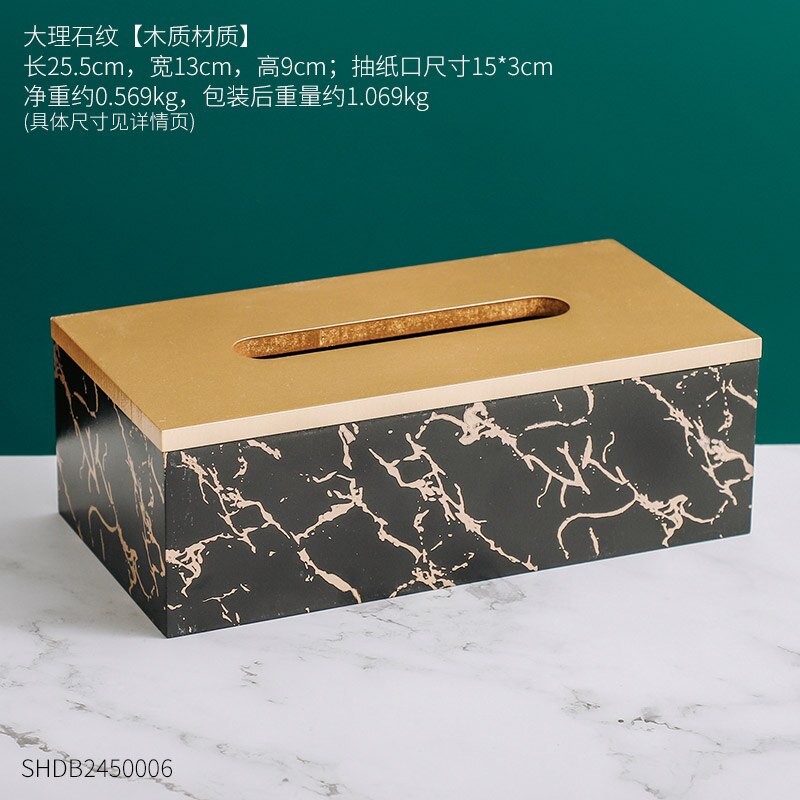 Marble Texture Tissue Box Acrylic Material Desktop Toilet Napkin Holder Office Desk Living Room Bedroom Tissue Protection Box