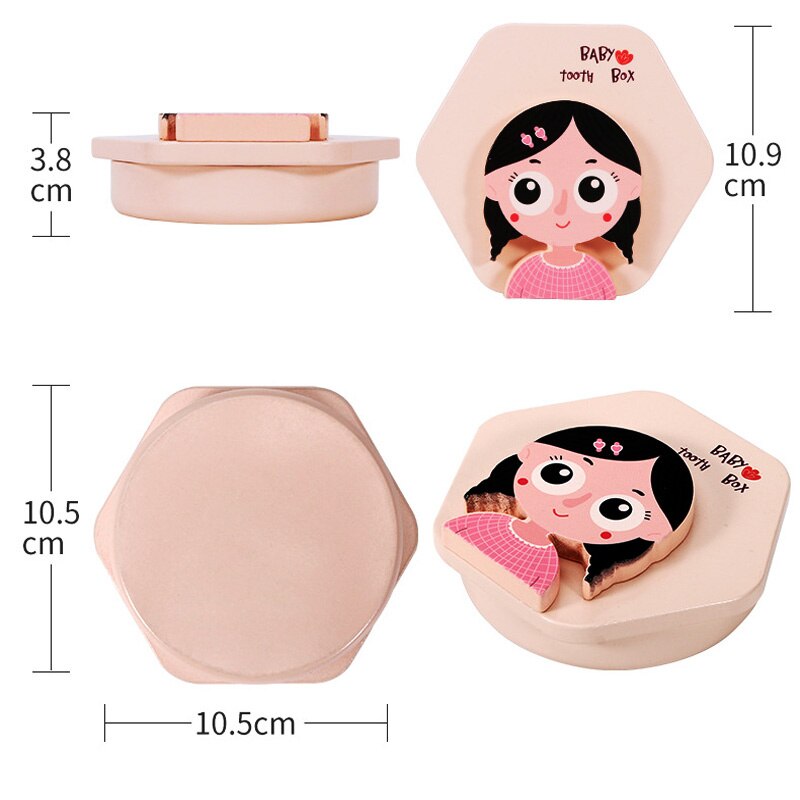 Holz Baby Zahn Kasten Organizer Englisch freundlicher Milch Zähne Lagerung Sammeln Nabelschnur Lanugo Sparen fallen Souvenir Baby Zubehör
