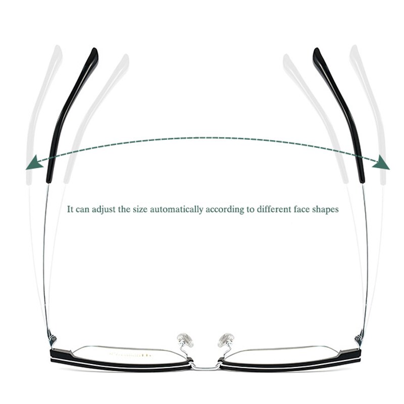 Montura de gafas de titanio puro para hombre, gafas graduadas de , a la , estilo de negocios, 2319BJ