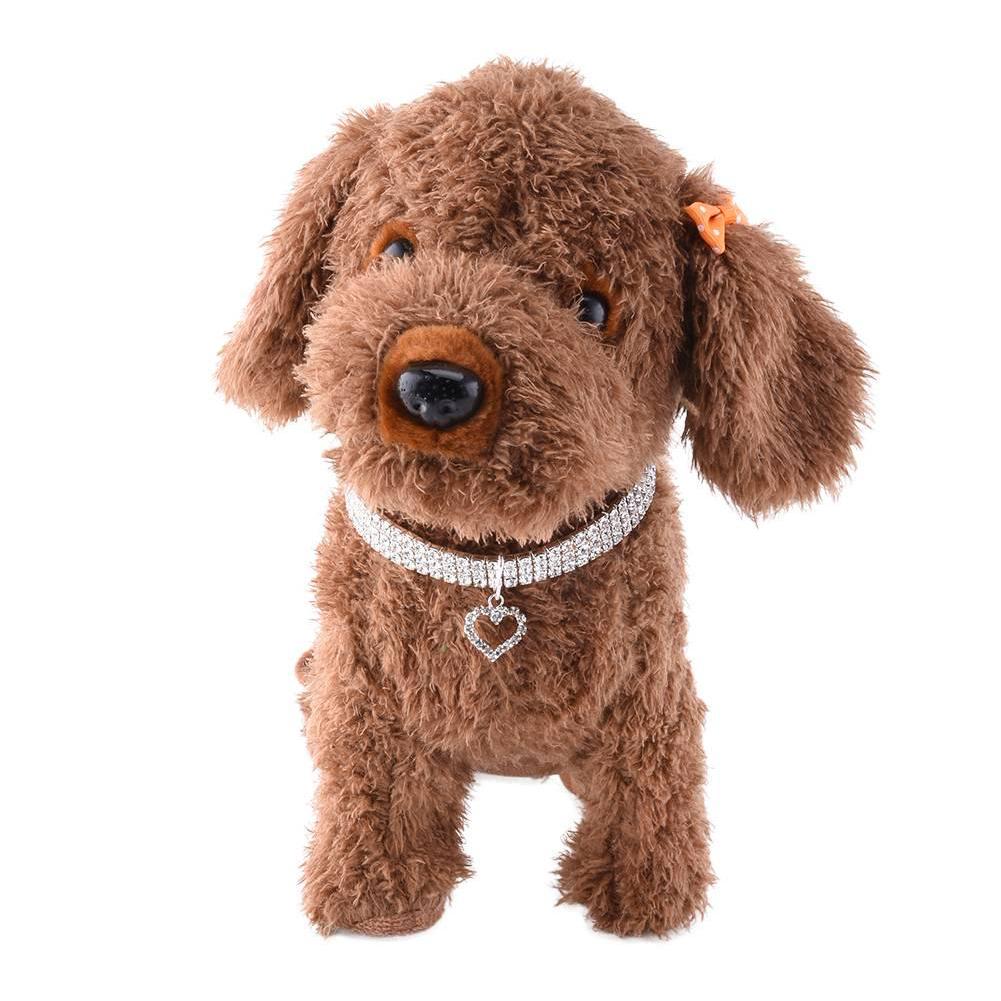 Prachtige bling kristallen hondenhalsband met diamant puppy, glimmende, volledige strass ketting, halsbanden voor kleine honden, benodigdheden