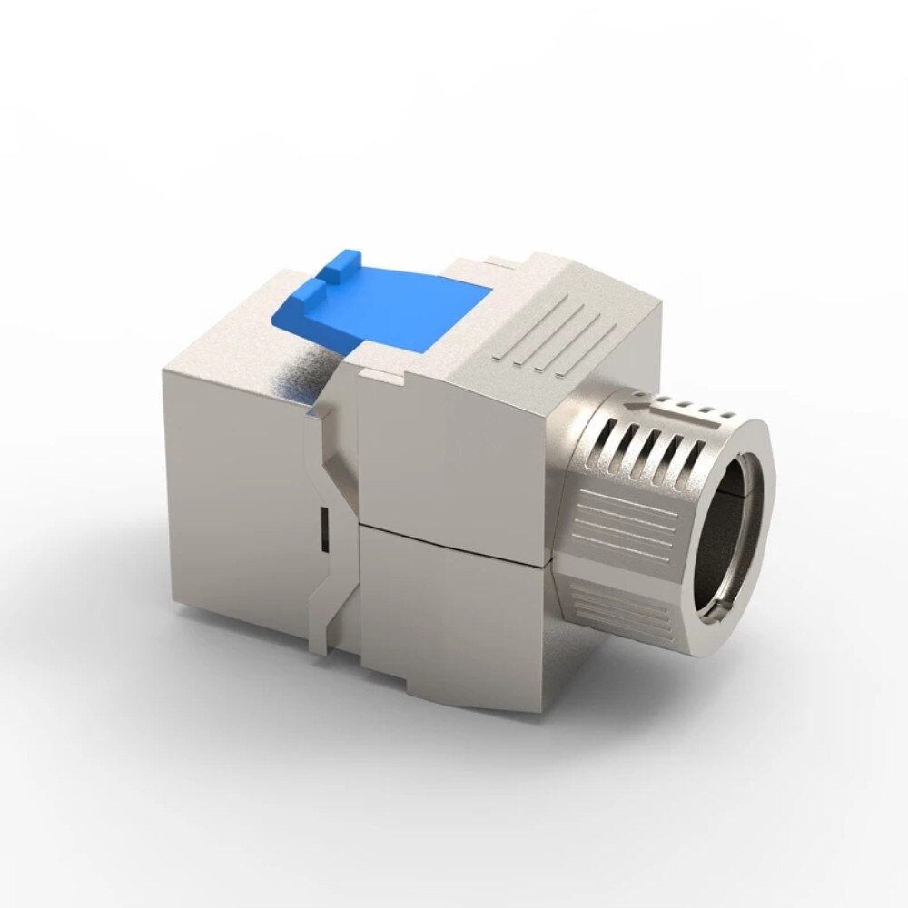 Conector de red RJ45 Cat 8, 40G, 2000MHz, módulo Jack Keystone sin Toolless, Terminal de enchufe de hasta PoE + cable LAN de 100W