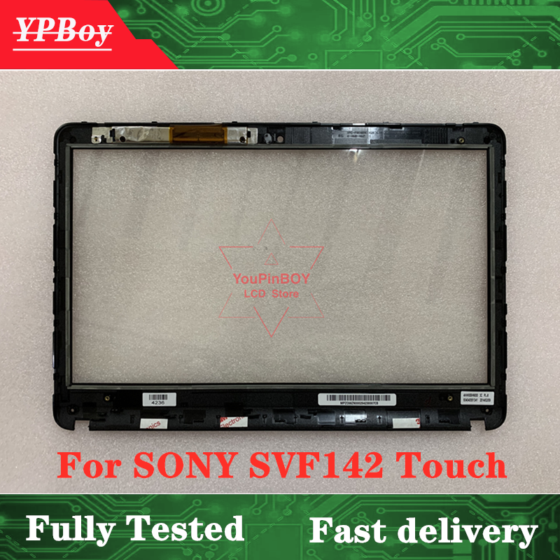 para sony Vaio SVF14A SVF142 SVF142C29M SVF142C29L SVF142C1DT SVF142A26T SVF143 LCD Digitalizador de pantalla táctil + marco 4HHK8BHN000