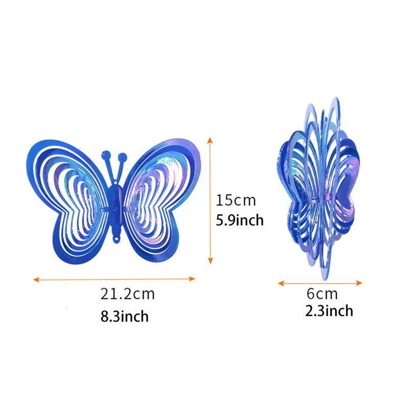 Wind Chimes Spinning Wind Chime for Outdoor Hanging Garden Balcony Balloon Butterfly and Bird Windmill Decoration