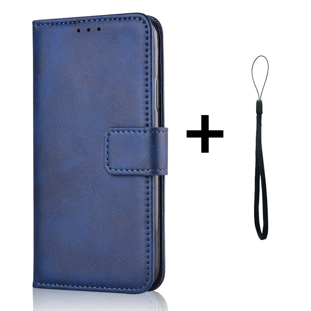 Custodia a portafoglio per BQ 5047L come custodia in pelle per telefono per BQ 5047 L come custodia a libro per copertina BQ 5047L: niu-Blue