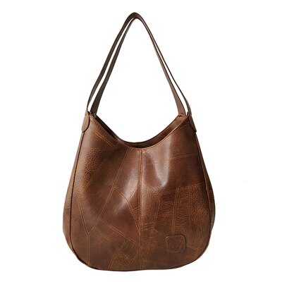 Vintage Women Hand Bag Designers Luxury Handbags Women Shoulder Bags Female Top-handle Bags Brand Handbag Bag Sac a Main: brown