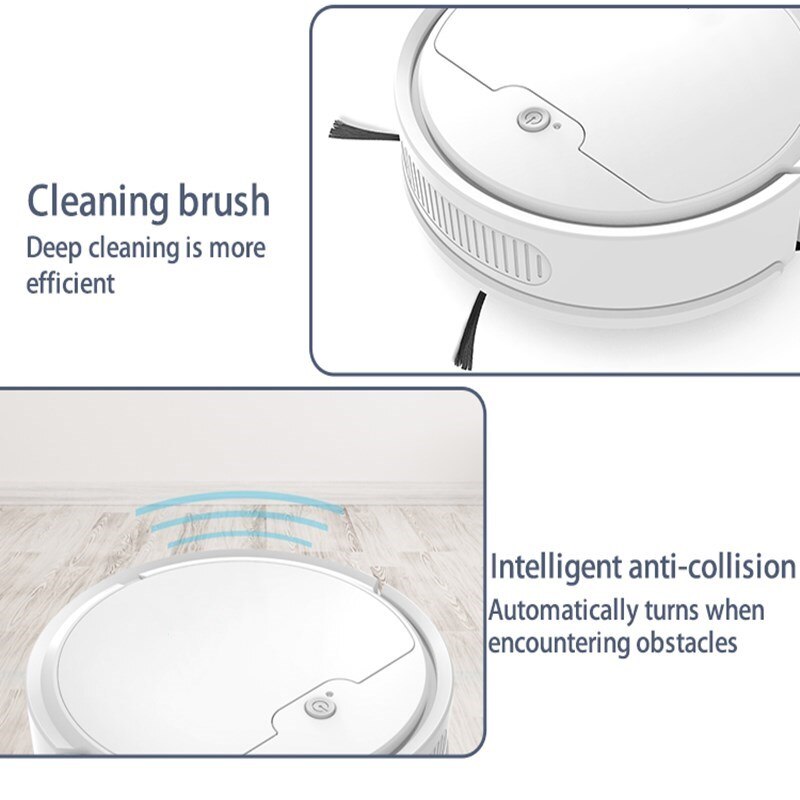 Multifunctional Robot Vacuum Cleaner Smart App Remote Control Sweeping Robot 2000Pa Wireless Dry Wet Auto Cleaner Home