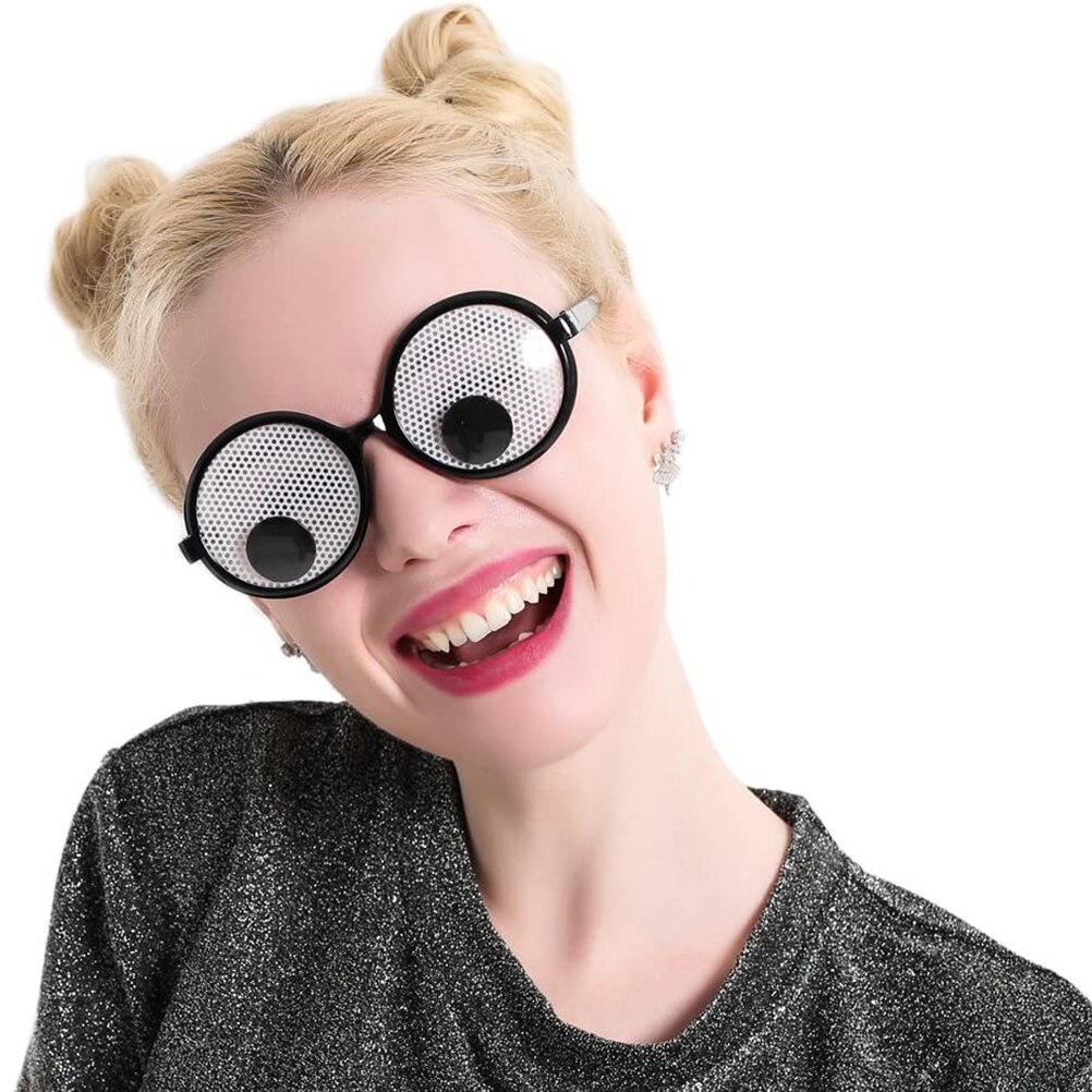 Funny Googly Eyes Goggles Shaking Eyes Party Glasses Toys for Party Cosplay Costume Props Halloween Party Decoration