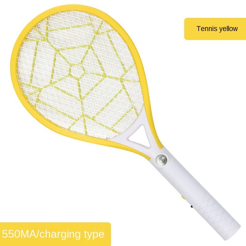 Electric Mosquito Swatter Rechargeable Household Multi-function Three Layer Net Powerful Battery Fly Swatter Mosquito Swatter: K