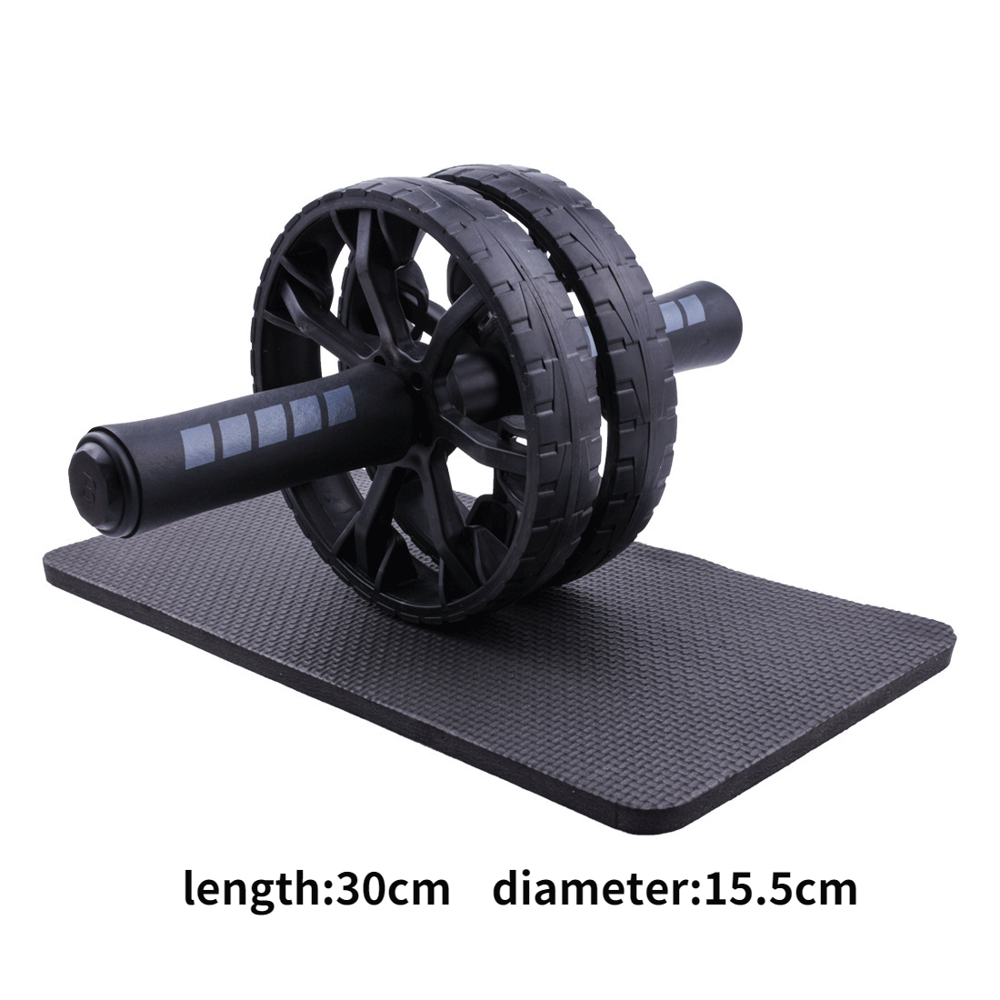 Ab Roller Abdominal Wheel Ab Roller with Mat For Arm Waist Leg Core Training Exercise Gym Fitness Equipment: gray
