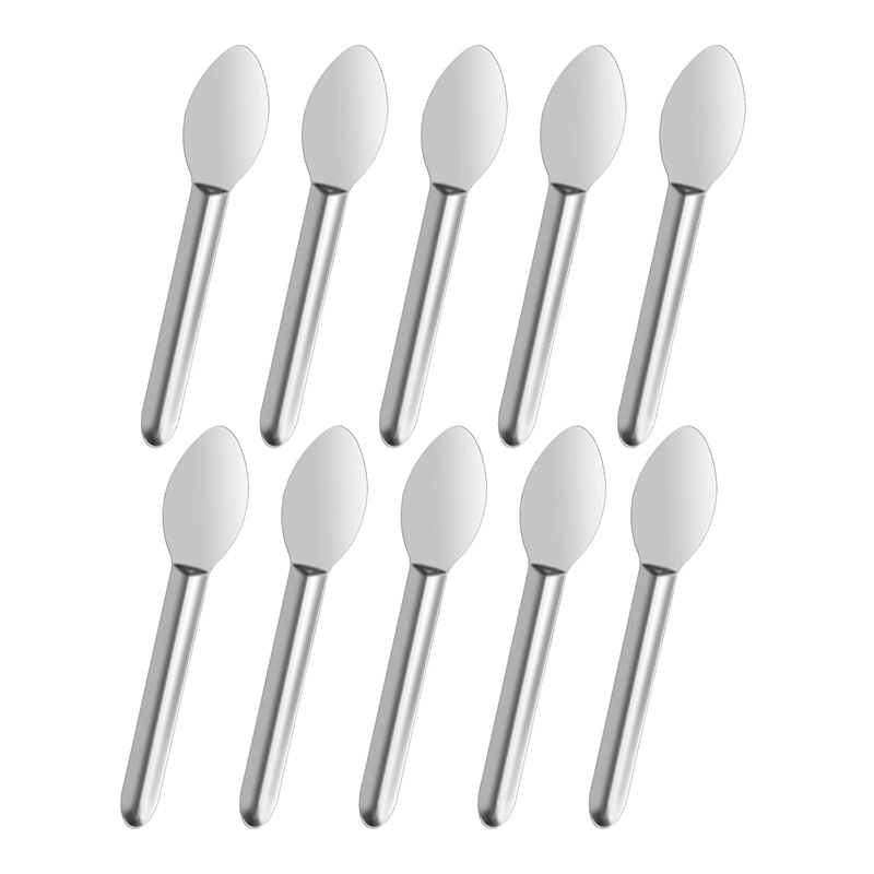 Practical Capsule Filling Spatula 10PCS Stainless Steel Lab Spoon Mini Scoop For Fast Gel Cap Capsule Filling Pill Filler Machin