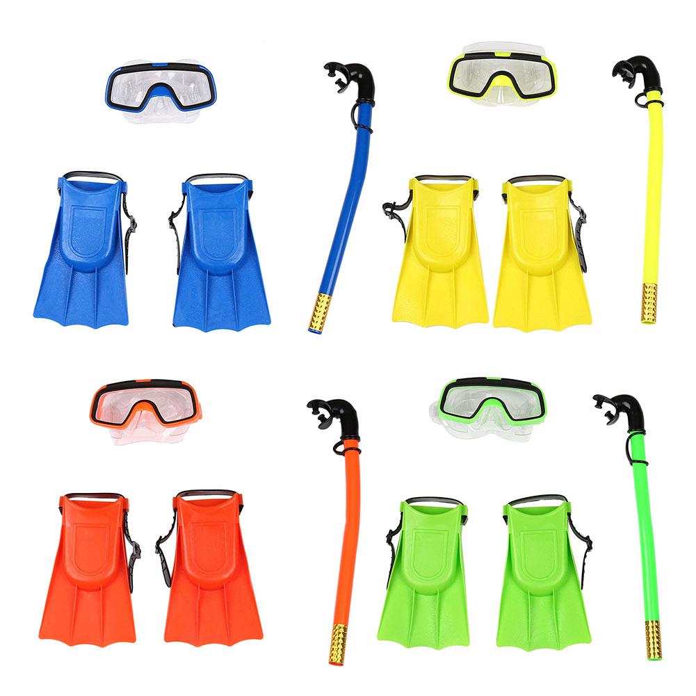 Svømning snorklingsæt beskyttelsesbriller dykning dykningsudstyr flippers maske