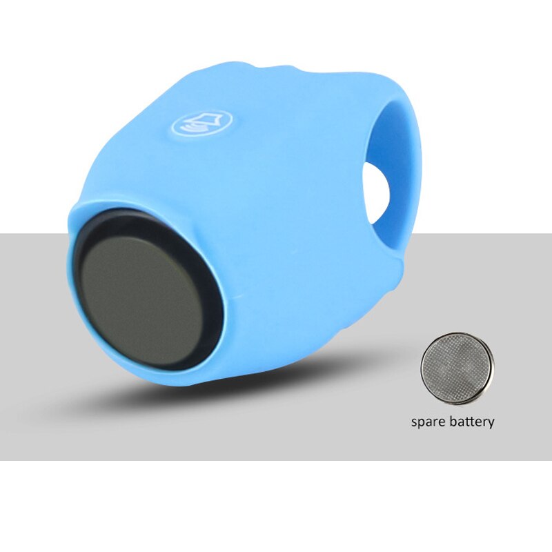 Altoparlante elettrico per campana da ciclismo 120 dB corno antipioggia MTB manubrio per bicicletta Gel di silice anello a conchiglia campana per bici accessori per biciclette: Blu