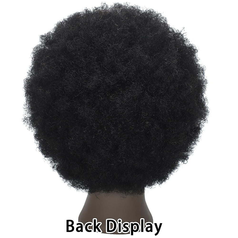 8 Inches Afro Mannequin Head Hair Traininghead Styling Head Braid Hair Dolls Head for Practicing Cornrows and Braids