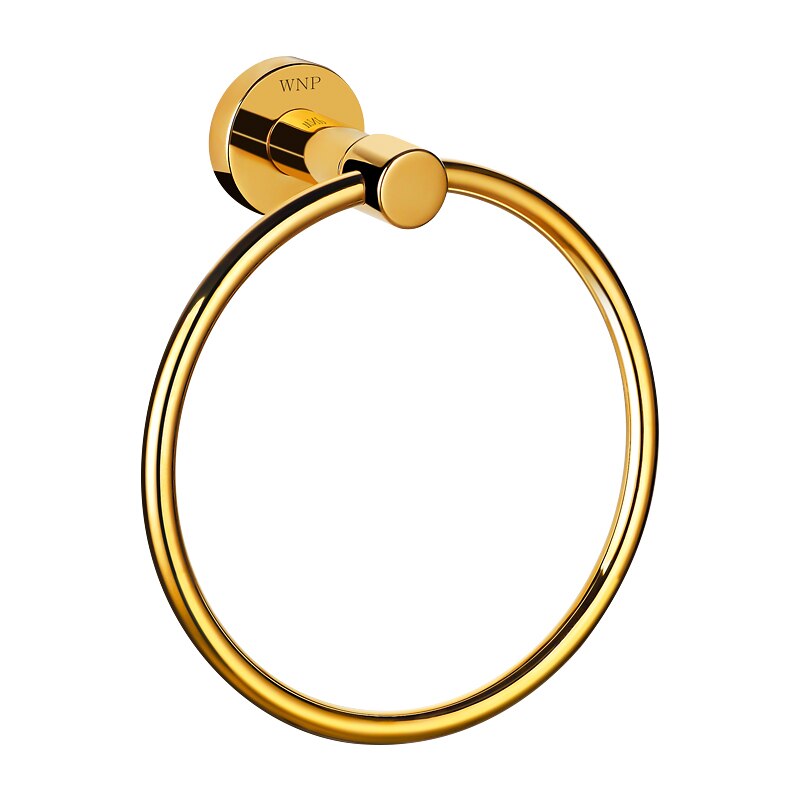 Nr .1905 btgold badrumstillbehörsset guldpolerat mässingsbadvaruuppsättning väggmonterat titan klassiskt badrumsutrustning: Röd