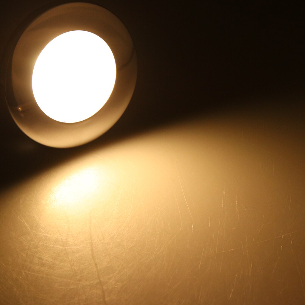1 Pcs LED Round Roof Ceiling Interior Dome Light Lamp For Boat Yacht Car RV 3000k Warm Light Stainless Steel