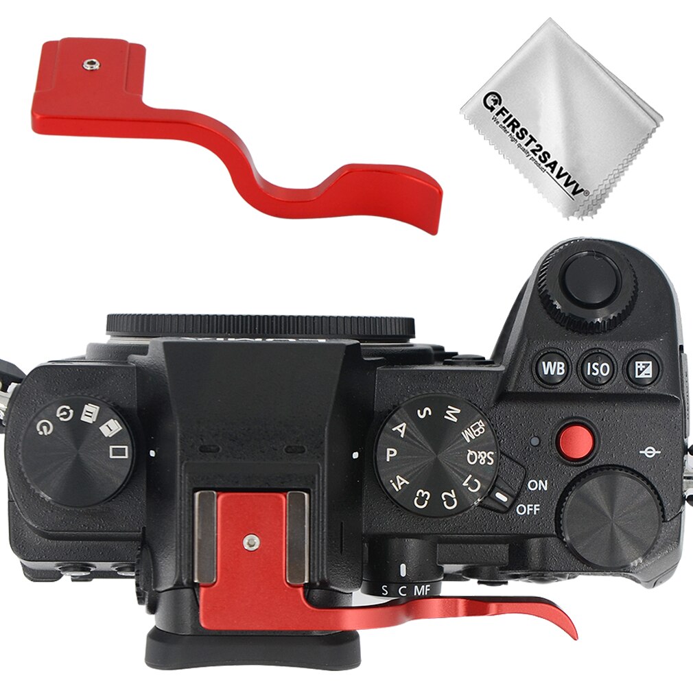 Metal Thumbs Up Grip, Thumbs Up Grip Hand Grip for Micro DSLR Camera Panasonic LUMIX S5: red