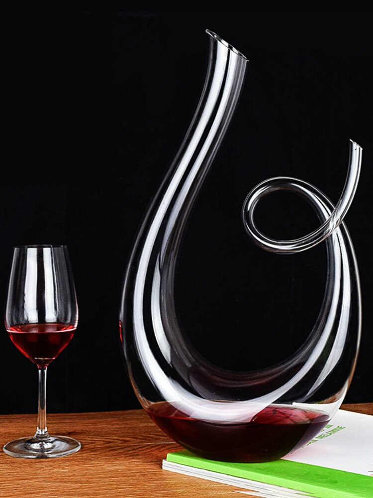 Decanter Set Wine Box Crystal High Grade Wine Decanter Box Harp Swan Decanter Wine Separator 1500ml