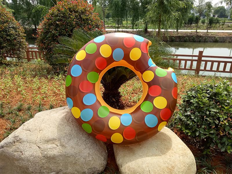 Uppblåsbar färgrik simning ring säker pool flytande sommar utomhusaktiviteter fest miljövänliga söta barn vuxna simning cirkel: Vit