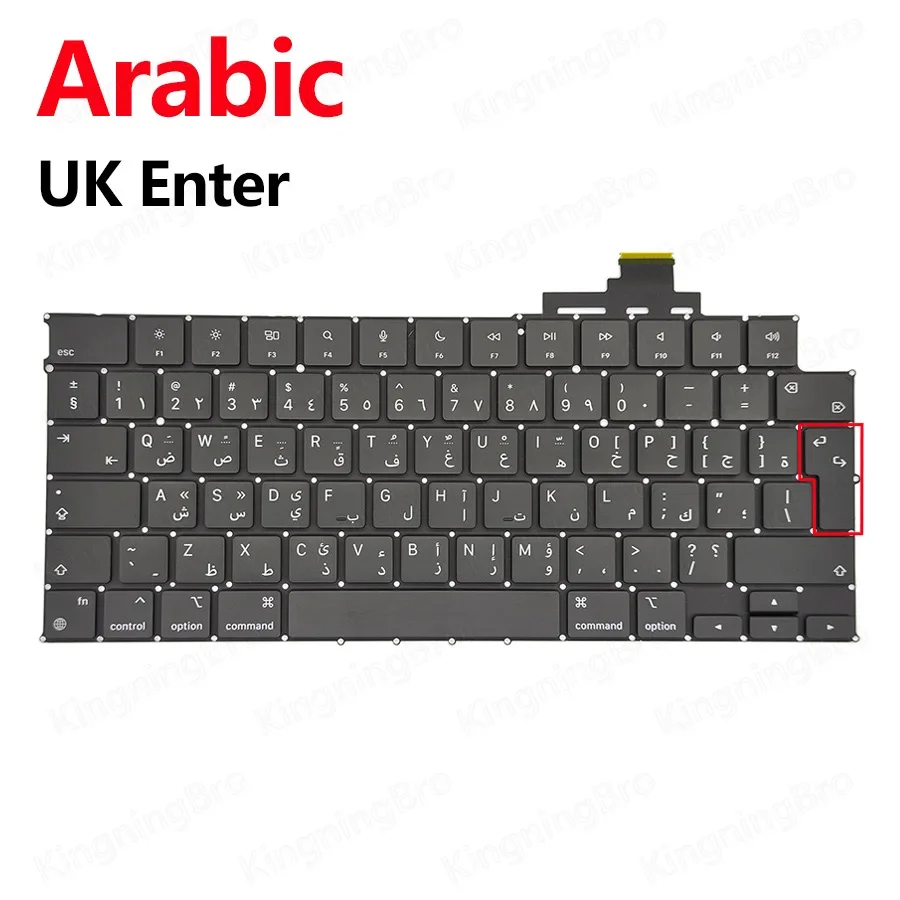 Toetsenbord UK US Spanje Frans Russisch Koreaans Voor Macbook Air 13.6 "15" M2 A2681 A2941 Toetsenbord 2022 2023 Jaar: Grey