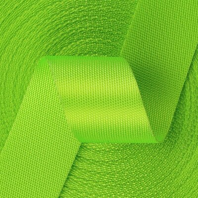 5 jardów 25mm nylonowa taśma taśma wstążka pasek obroża szelki plecak spinania szyta torba części torby: Fluorescent green