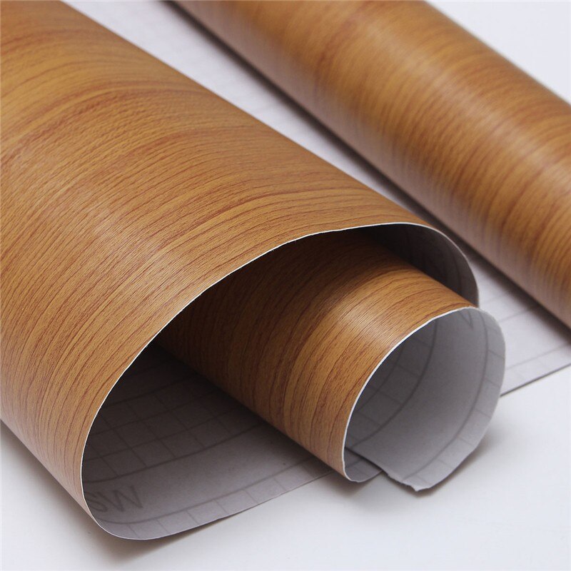 światło słoneczne 10M drewno ścienne ziarna kalkomania siebie tapeta z PVC naklejka foliowa dekoracje_GF