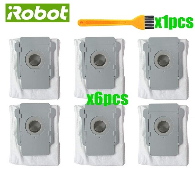 Bolsa de polvo para IRobot Roomba i7 + i7 plus J7 J7 +/Plus E5 E6 E7 S9 S9 + piezas de repuesto Robot aspirador bolsas de repuesto: Verde claro