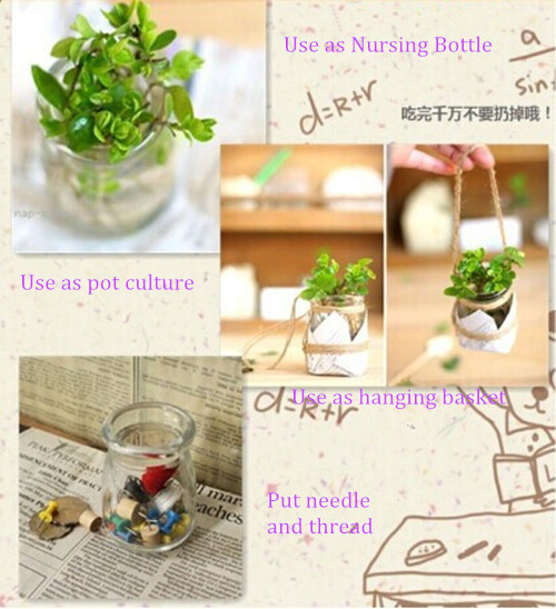 2PCS Cute Mini Clear Cork Stopper Glass Bottles Vials Jars Containers 100ML Small DIY Wishing Bottle Size 55x75mm