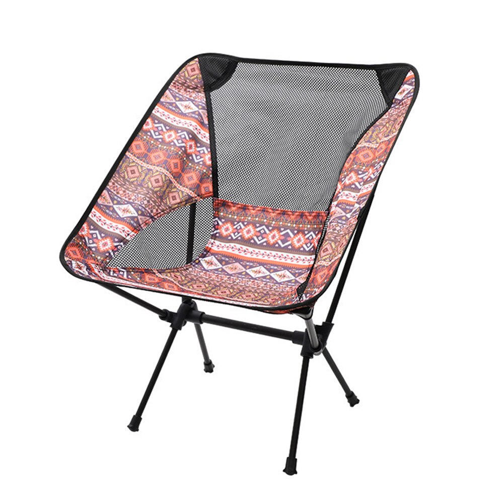 Aluminium Portable Folding Chair Outdoor Camping Strand Wandelen Picknick Bbq Vissen Meubels Met Opbergtas: Rood