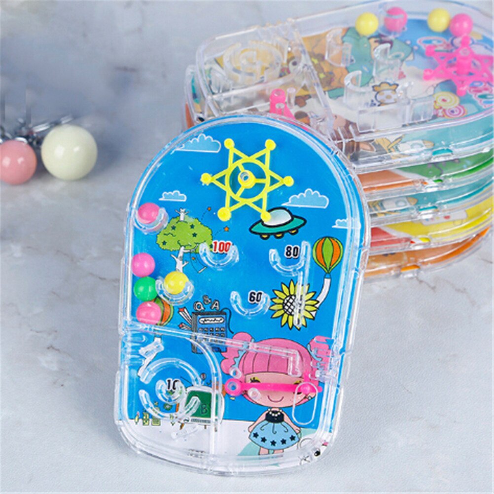 1Pc Plastic Mini Bal Doolhof Intellect 3d Puzzel Speelgoed Balans Barrière Magic Labyrint Willekeurig Sturen